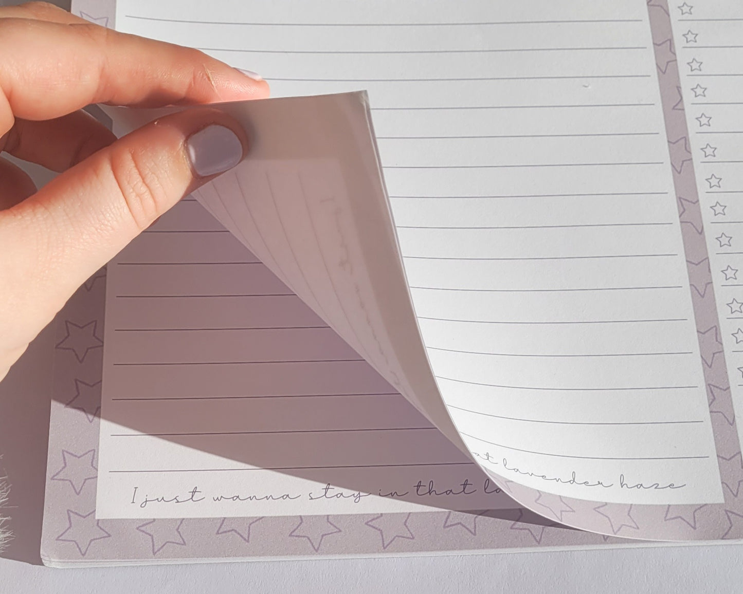 Get It Off Your Chest/ Get It Off My Desk - Taylor Swift-  Lavender Haze Notepad