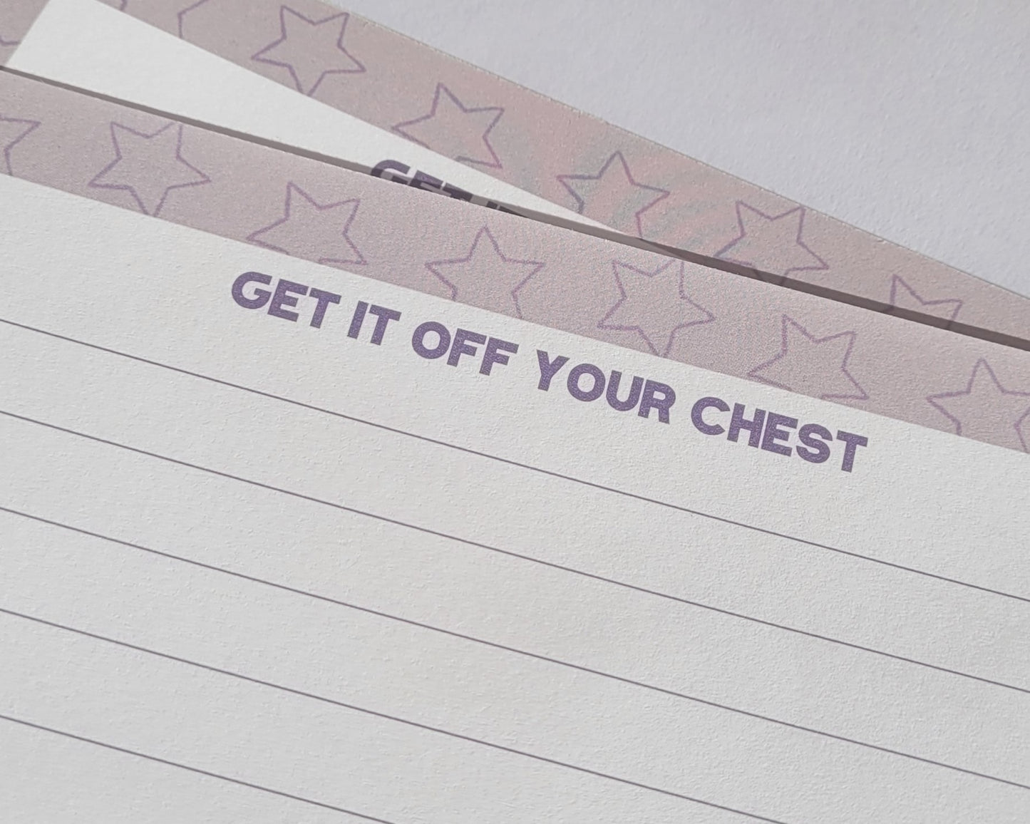 Get It Off Your Chest/ Get It Off My Desk - Taylor Swift-  Lavender Haze Notepad