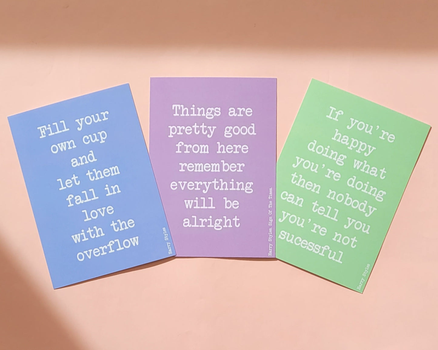 Harry Styles Affirmation Cards