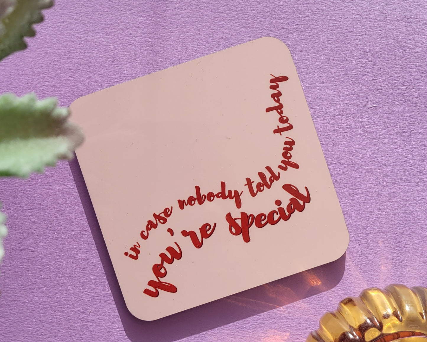 In Case Nobody Told You Today, You're Special - Lizzo Coaster