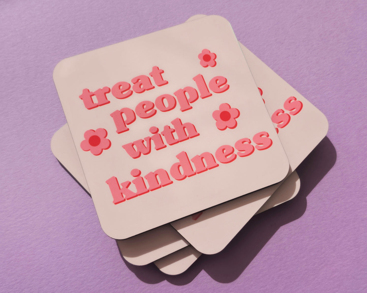 Treat People With Kindness Pink - Harry Styles Coaster