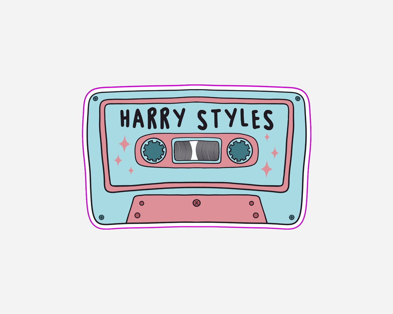 Harry Styles - Inspired Cassette Tape Sticker