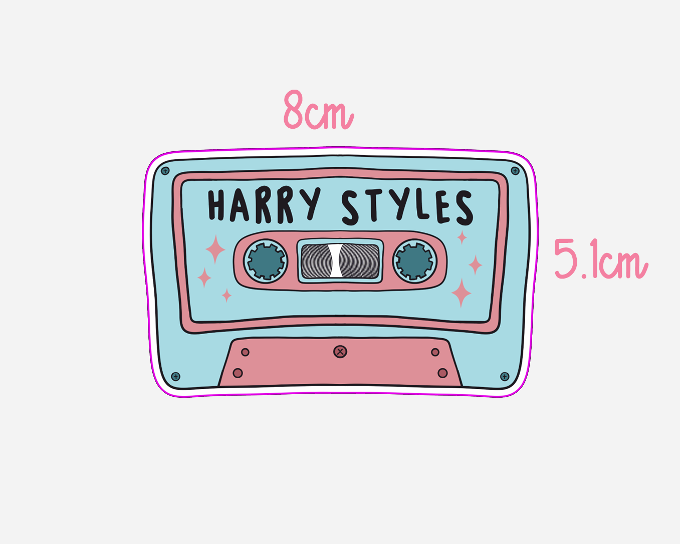 Harry Styles - Inspired Cassette Tape Sticker
