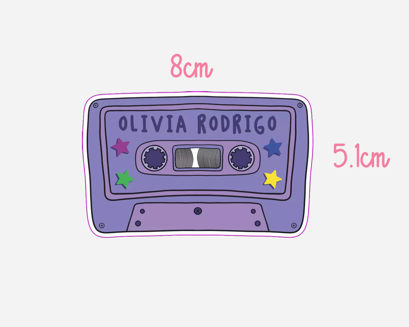 Olivia Rodrigo - Inspired Cassette Tape Sticker