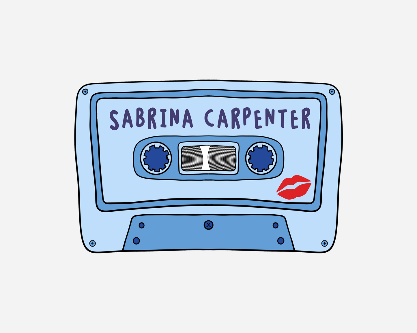 Sabrina Carpenter- Inspired Cassette Tape Sticker
