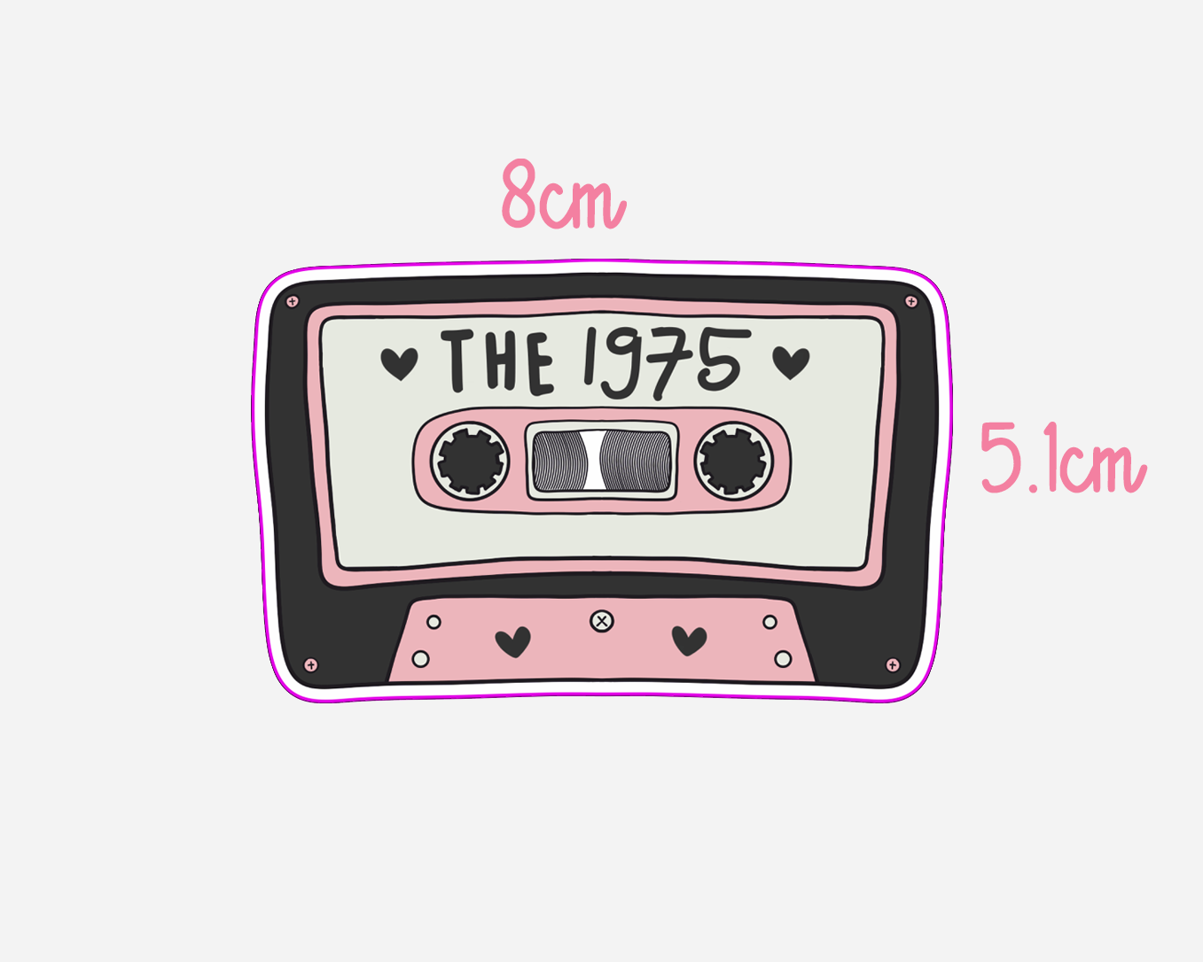 The 1975 - Inspired Cassette Tape Sticker