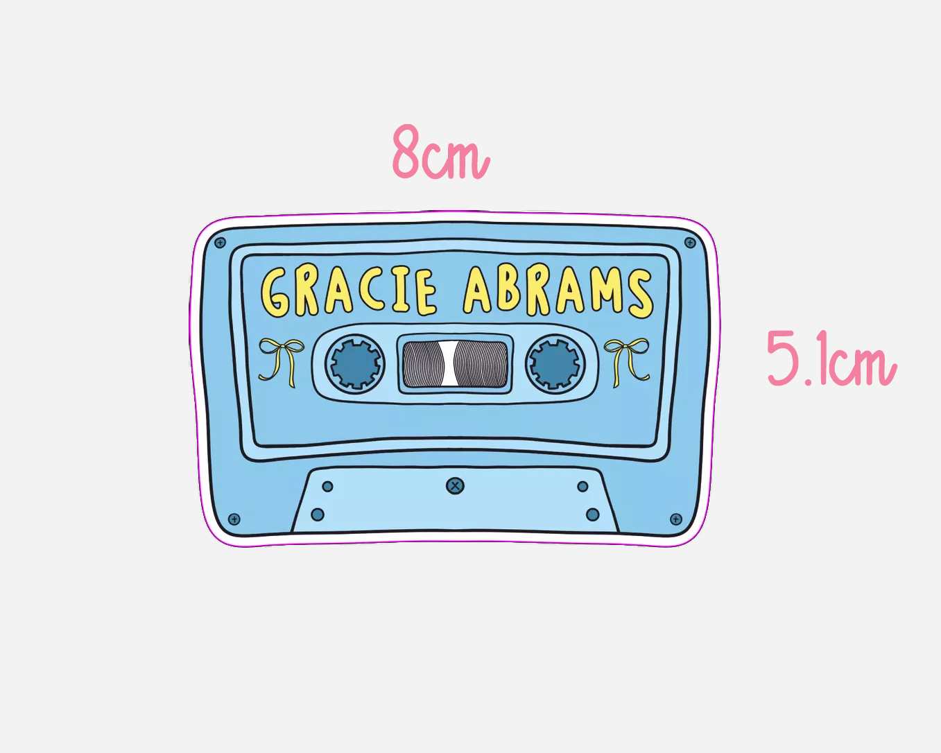 Gracie Abrams - Inspired Cassette Tape Sticker