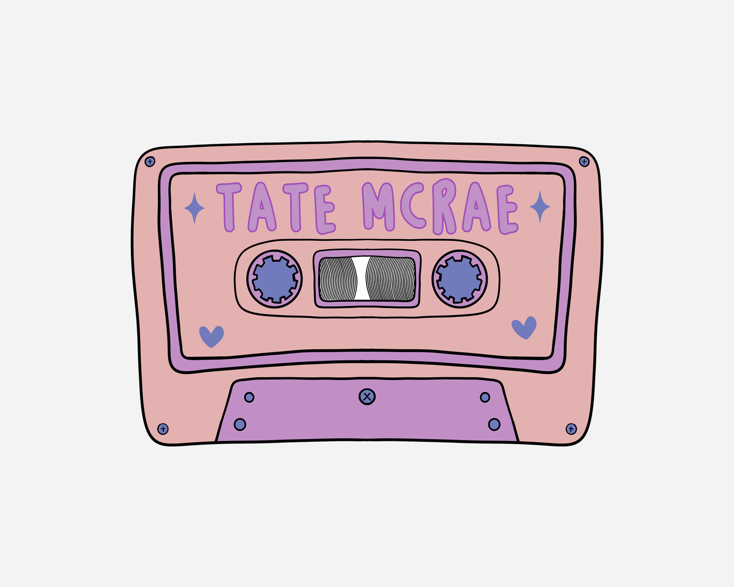 Tate McRae - Inspired Cassette Tape Sticker