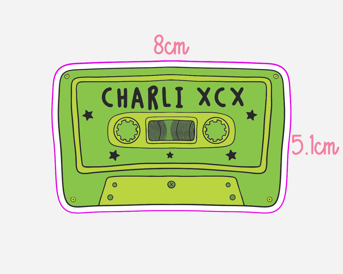 Charli XCX Cassette Tape | Sticker