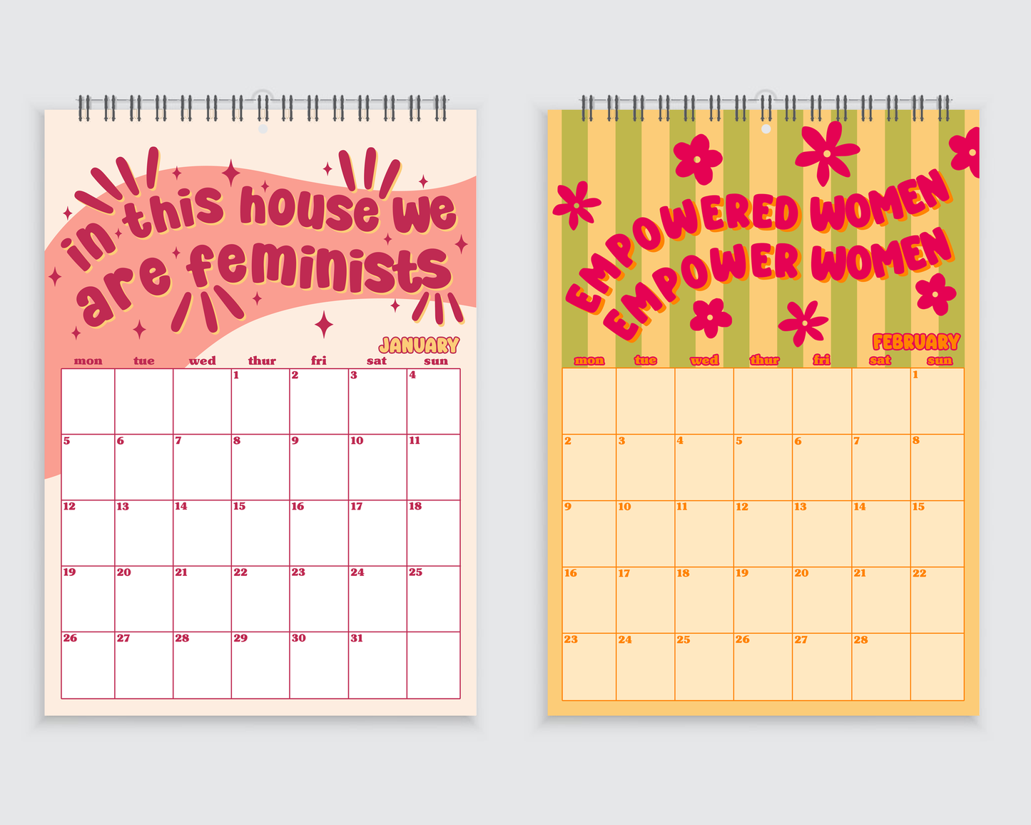The Feminist Wall Calendar 2026 - A4