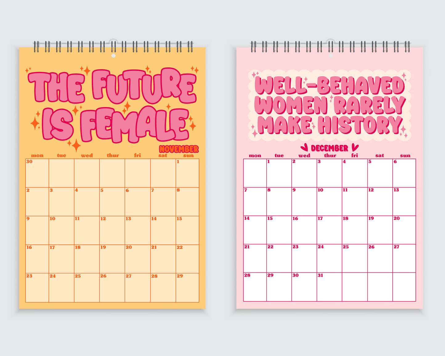 The Feminist Wall Calendar 2026 - A4