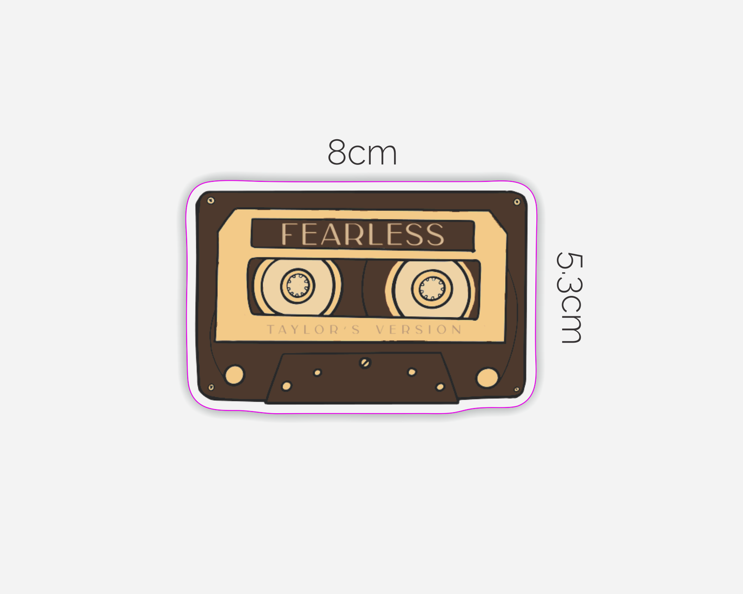 Fearless Album Inspired Cassette Tape Sticker