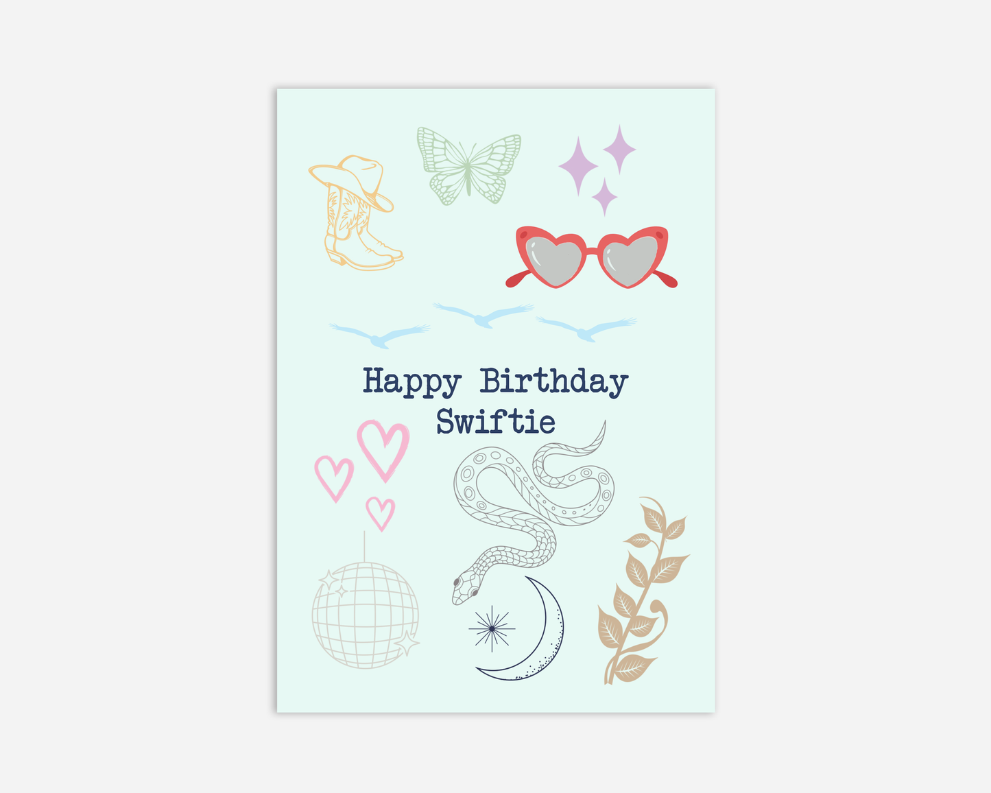 Happy Birthday Swiftie - Greeting Card