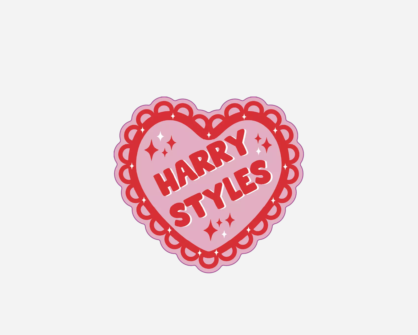 Harry Styles Heart Sticker