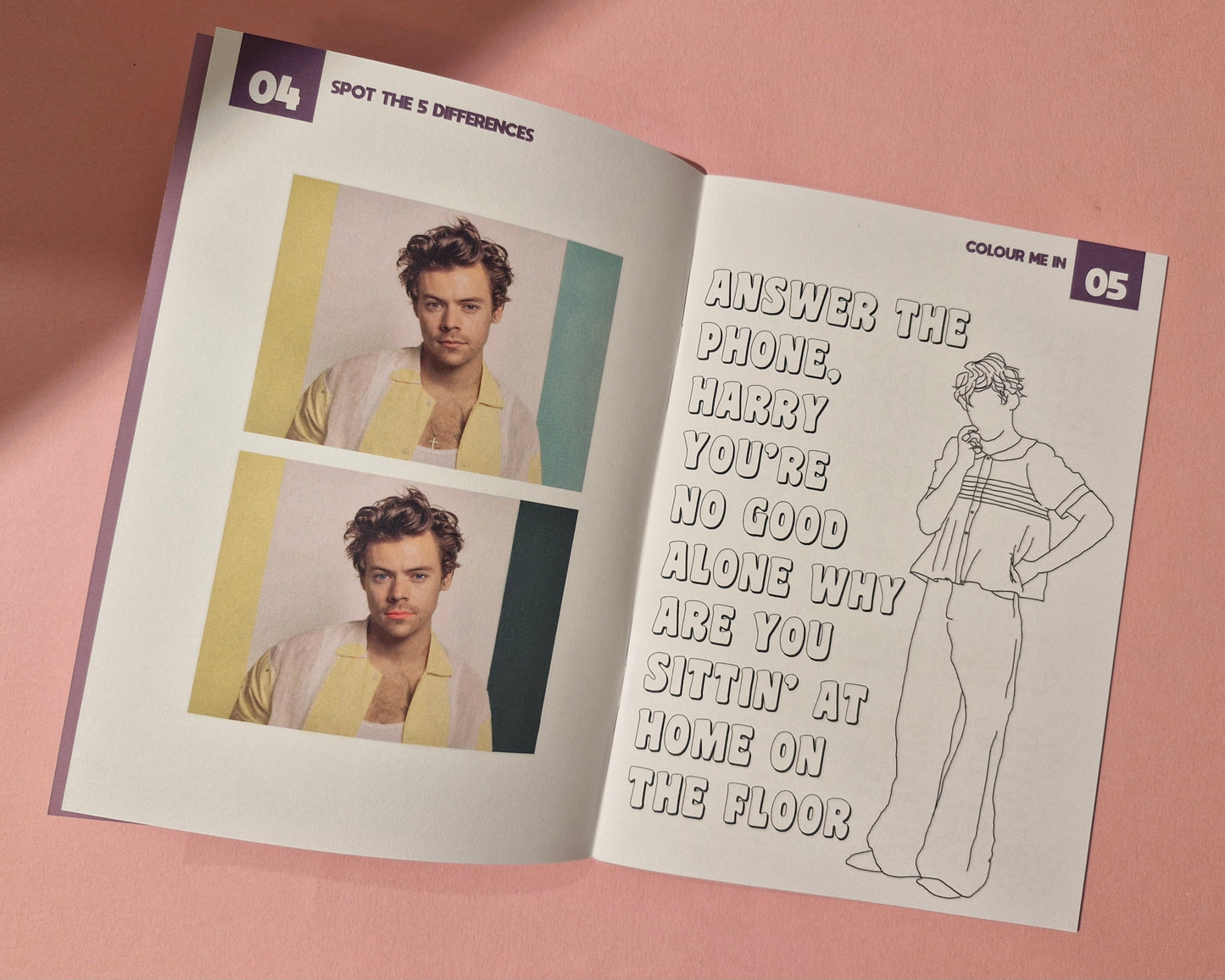 Harry Styles Activity Book
