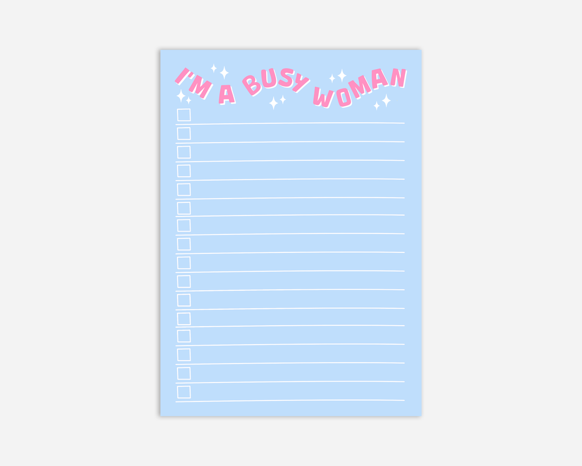 I'm A Busy Woman | A5 Notepad