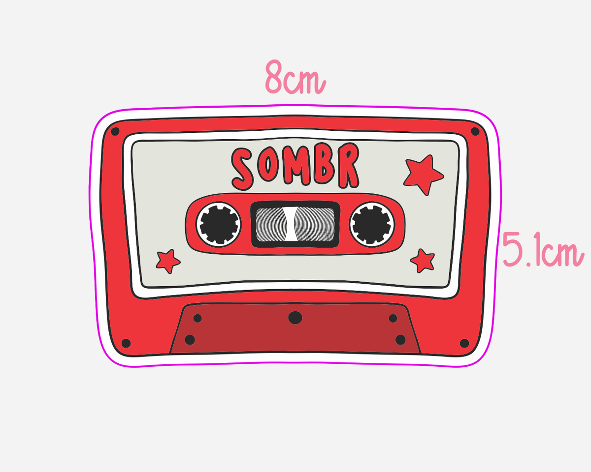 Sombr Cassette Tape | Sticker