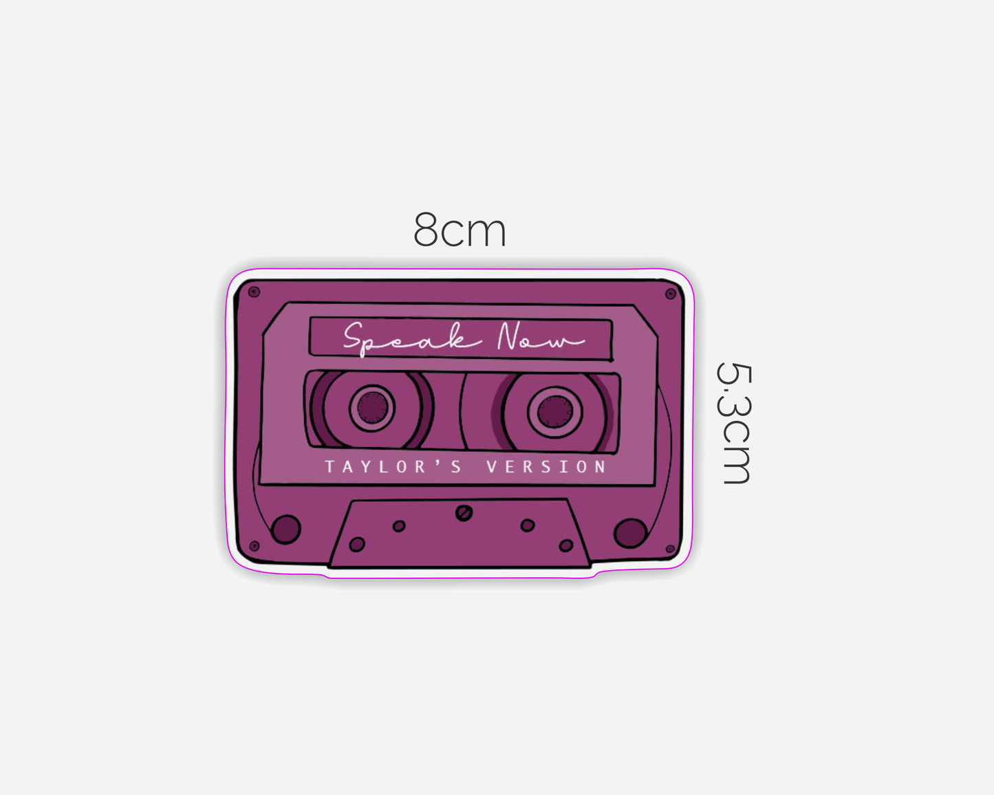 Speak Now Album Inspired Cassette Tape Sticker