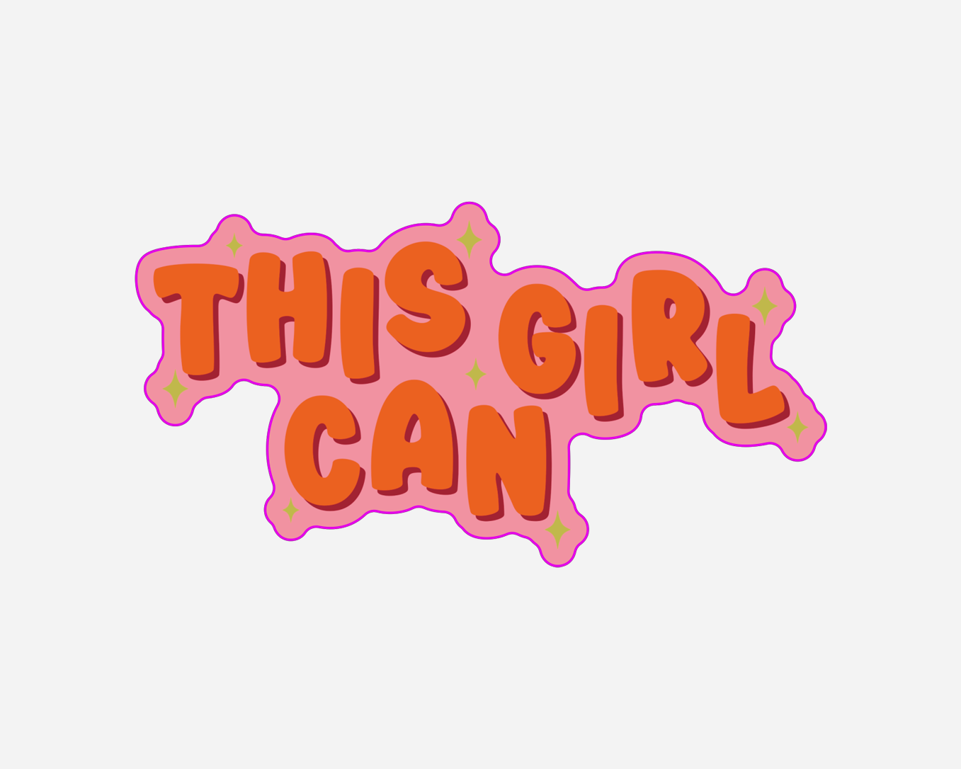 This Girl Can - Sticker