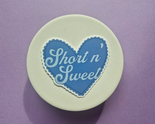 Short n' Sweet Sabrina Carpenter Album Inspired Sticker