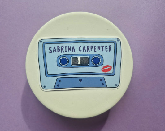 Sabrina Carpenter- Inspired Cassette Tape Sticker