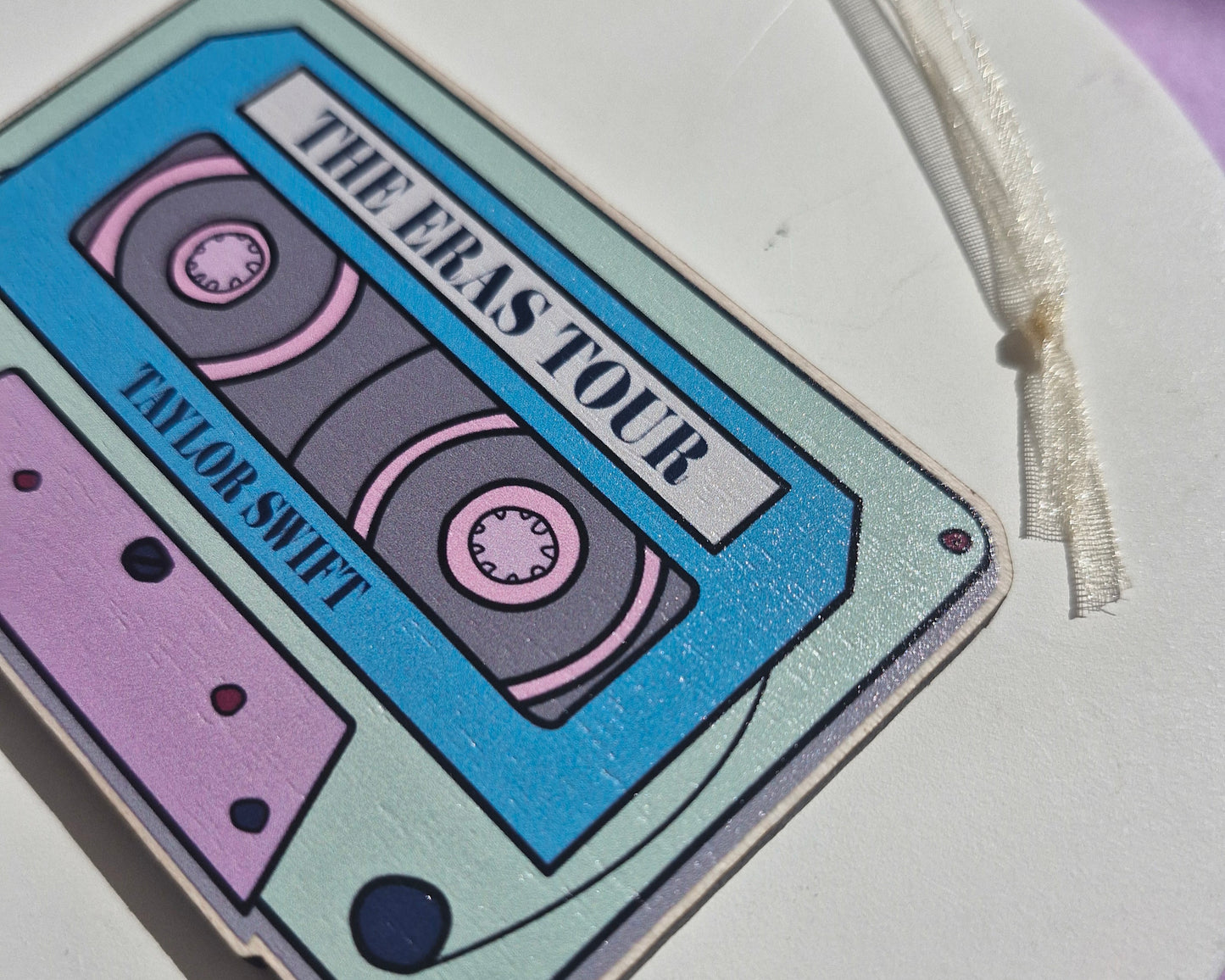 Taylor Swift ERA's Tour Cassette Bauble/ Wooden Hanging Charm