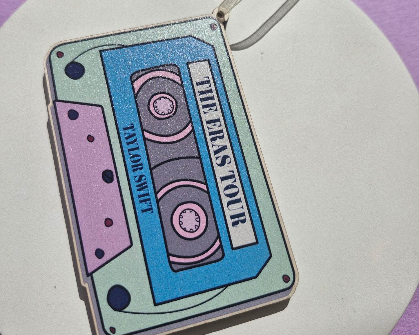 Taylor Swift ERA's Tour Cassette Bauble/ Wooden Hanging Charm