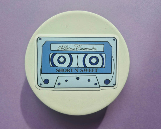 Short n' Sweet - Album Inspired Cassette Tape Sticker
