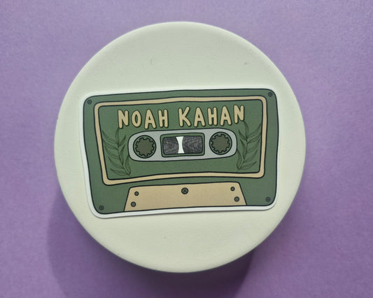 Noah Kahan - Inspired Cassette Tape Sticker