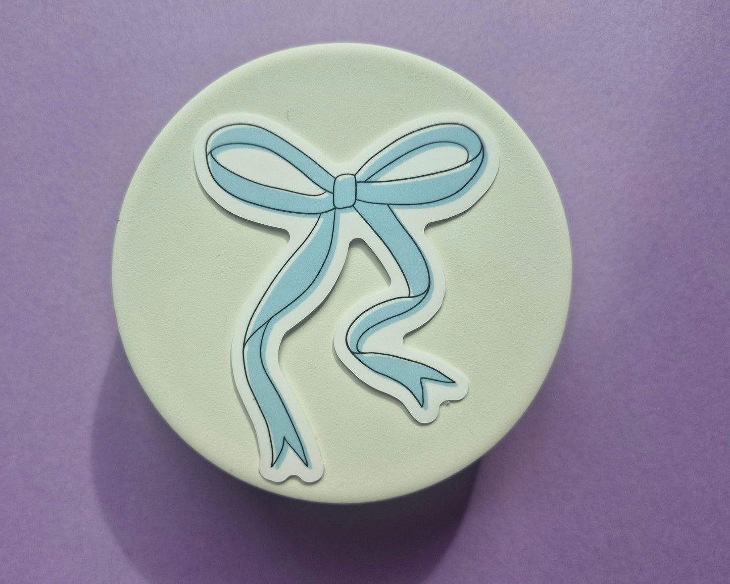 Blue Bow - Sticker