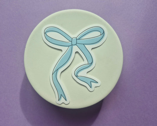 Blue Bow - Sticker