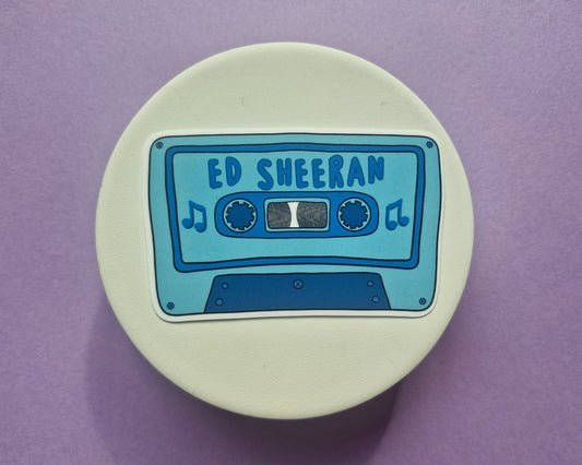 Ed Sheeran - Inspired Cassette Tape Sticker