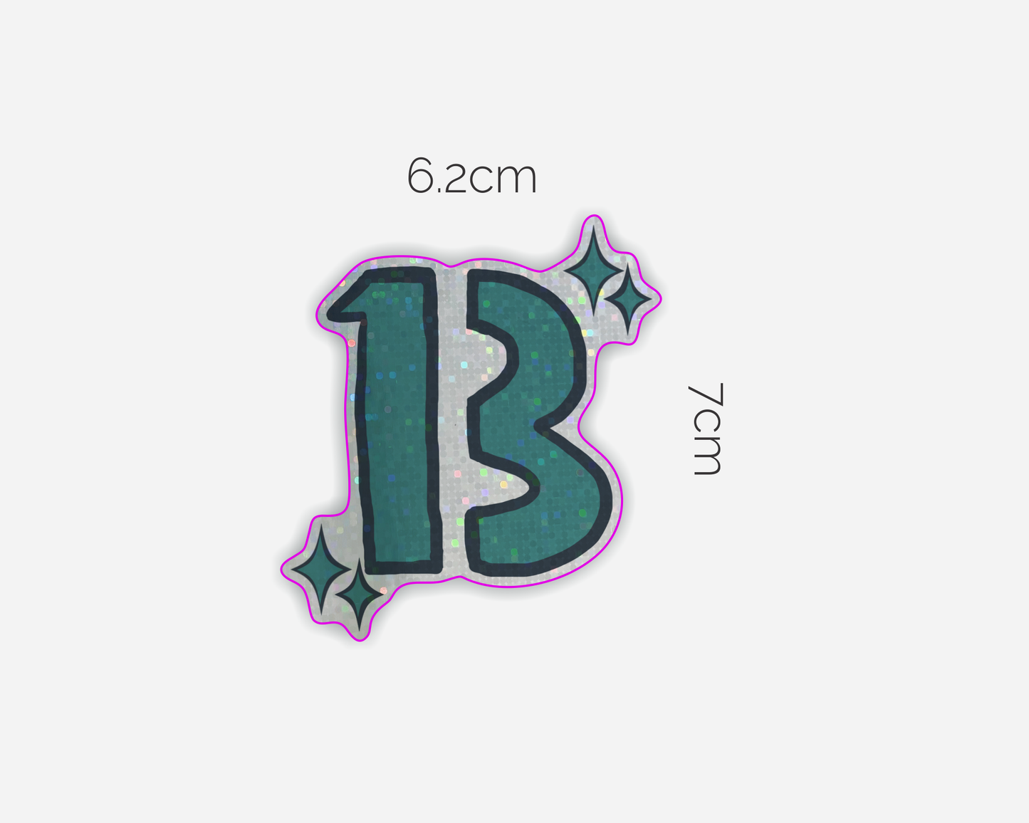 Taylor Swift Glittery 13 Sticker