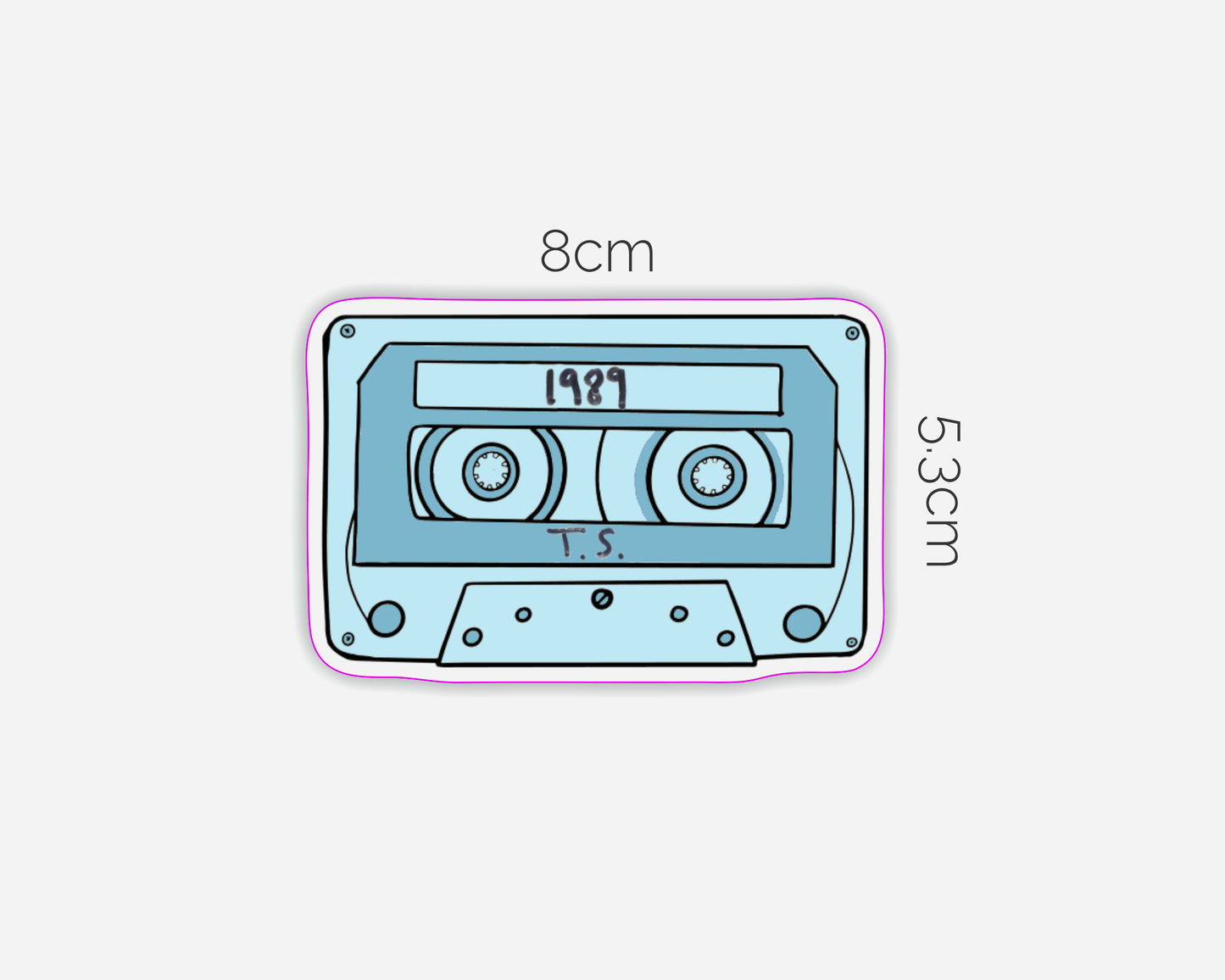 1989 Album Inspired Cassette Tape Sticker