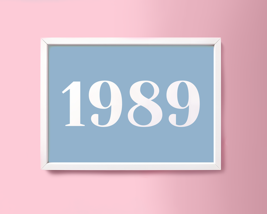 1989 - Taylor Swift Album Print