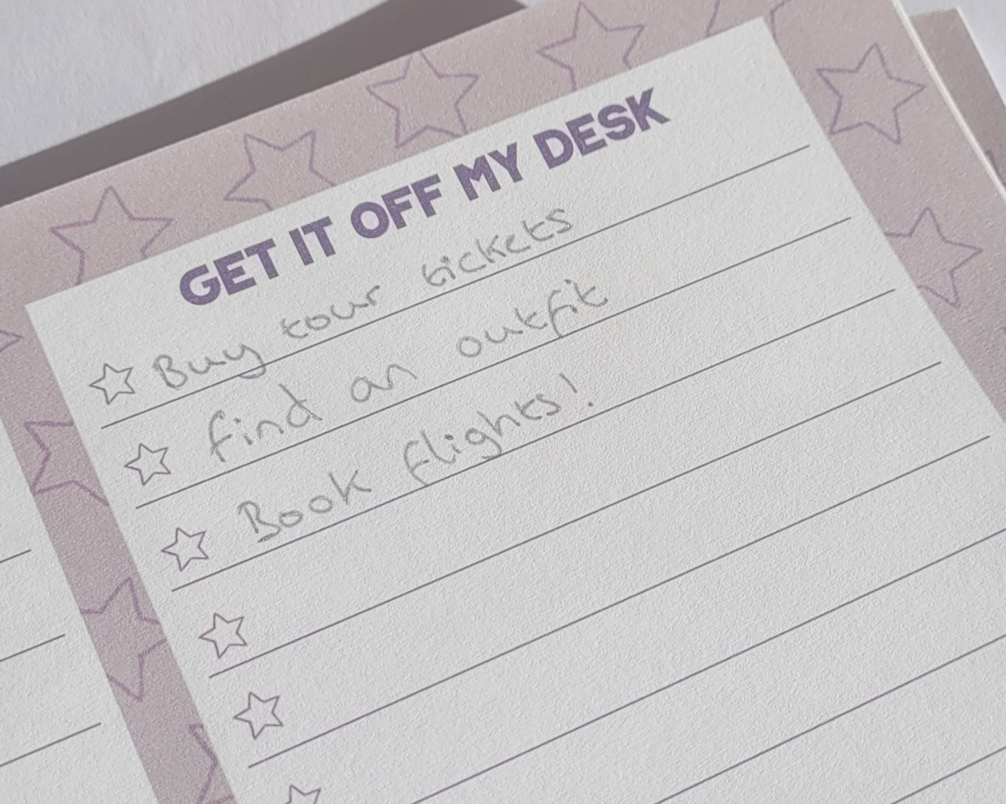 Get It Off Your Chest/ Get It Off My Desk - Taylor Swift-  Lavender Haze Notepad