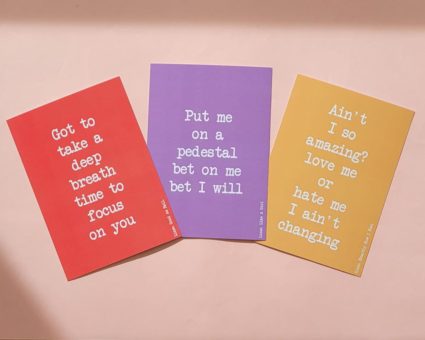 Lizzo Affirmation Cards