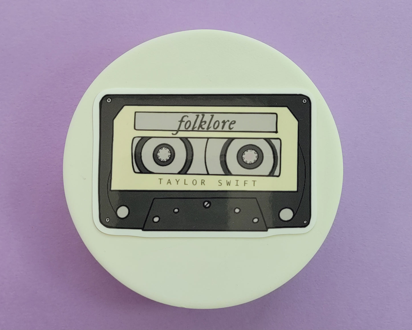 Folklore Album Inspired Cassette Tape Sticker