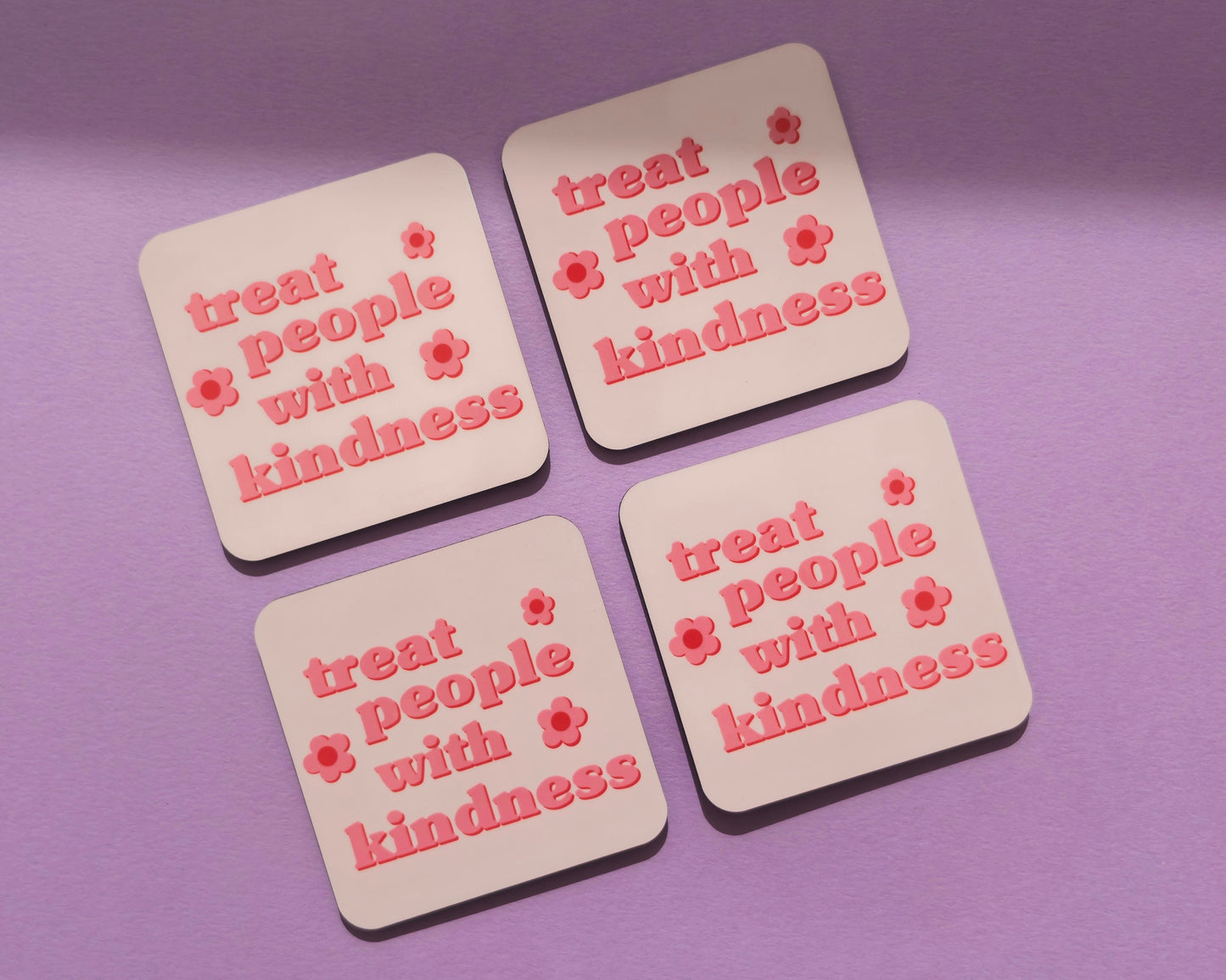 Treat People With Kindness Pink - Harry Styles Coaster