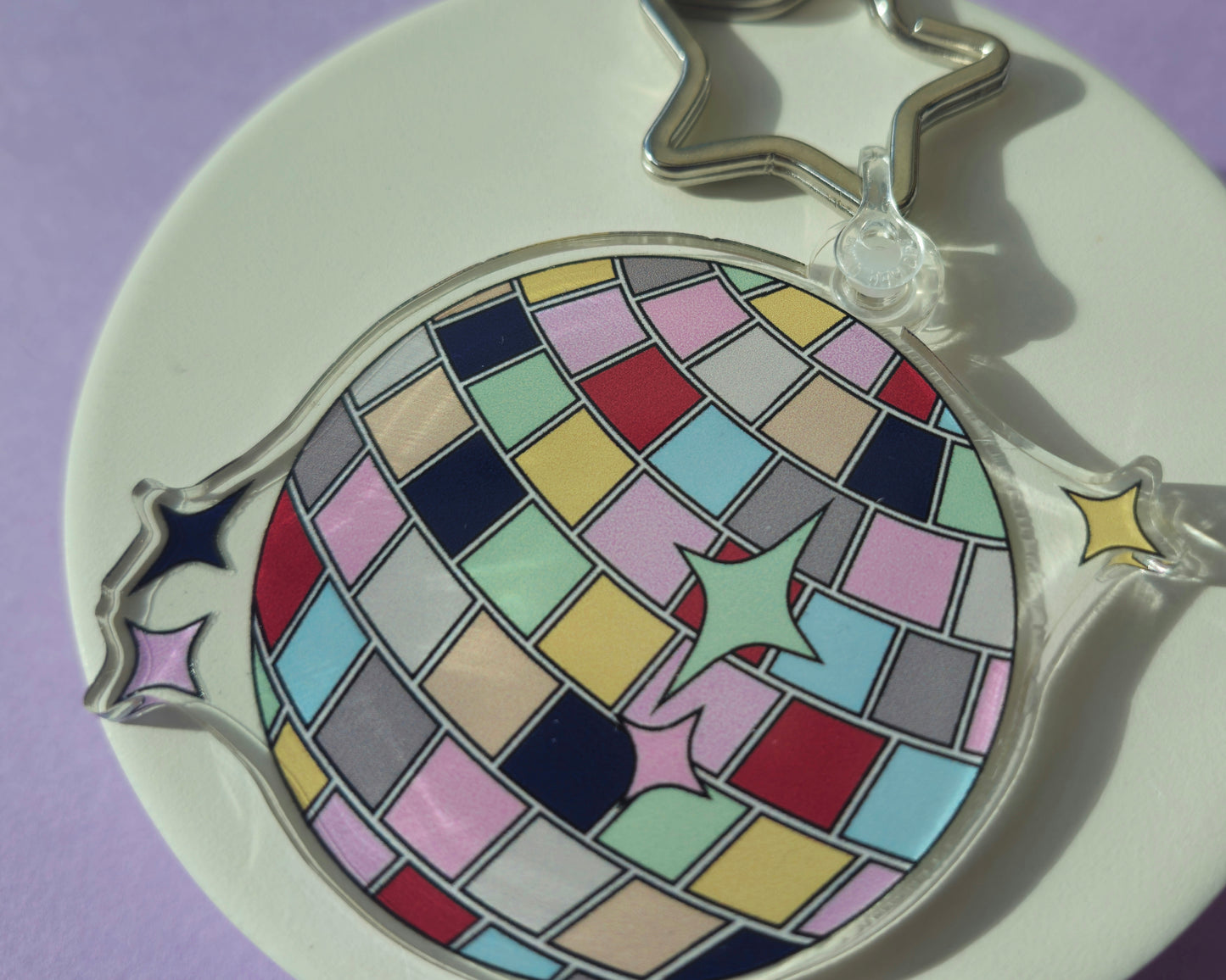 Taylor Swift ERAS Colours Disco Ball Acrylic Keyring