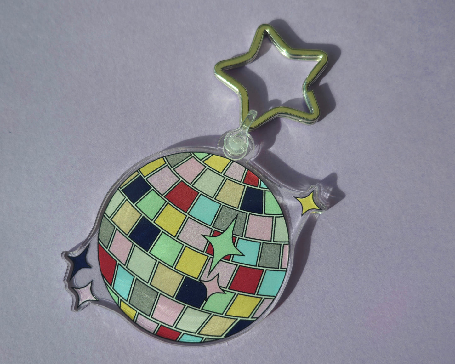 Taylor Swift ERAS Colours Disco Ball Acrylic Keyring