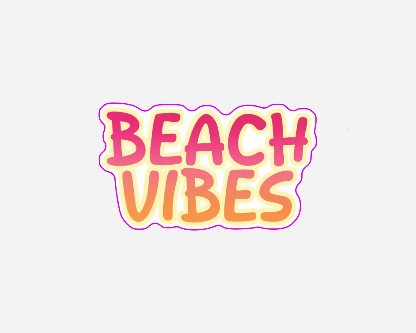 Beach Vibes | Sticker