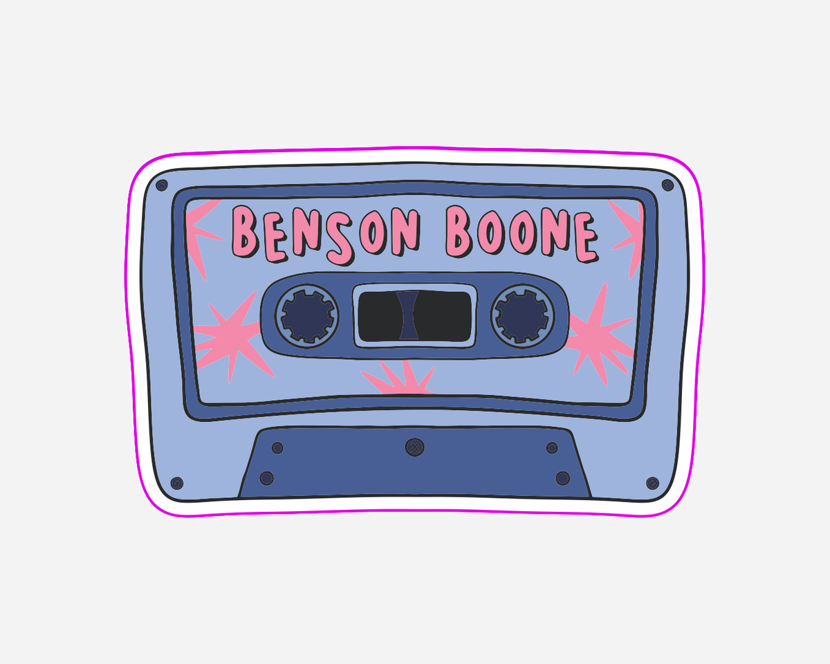Benson Boone Cassette Tape | Sticker