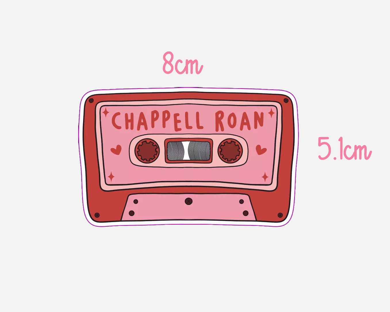 Chappell Roan - Inspired Cassette Tape Sticker