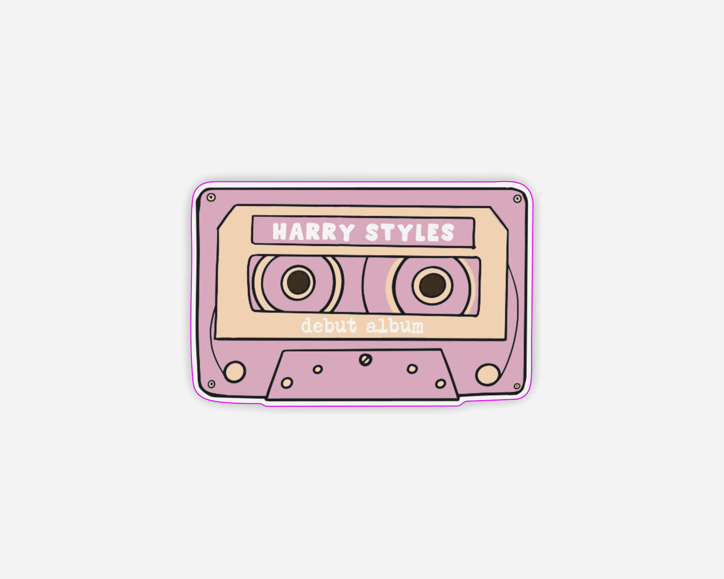 Harry Styles Debut Inspired Cassette Tape - Sticker