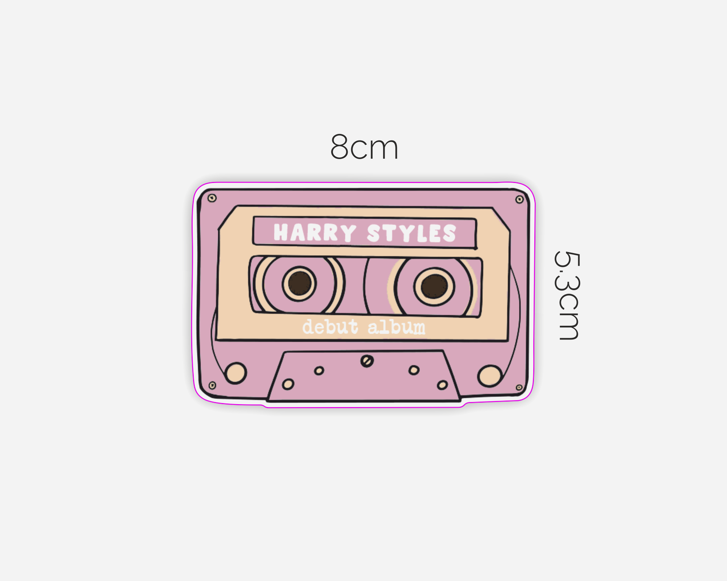 Harry Styles Debut Inspired Cassette Tape - Sticker