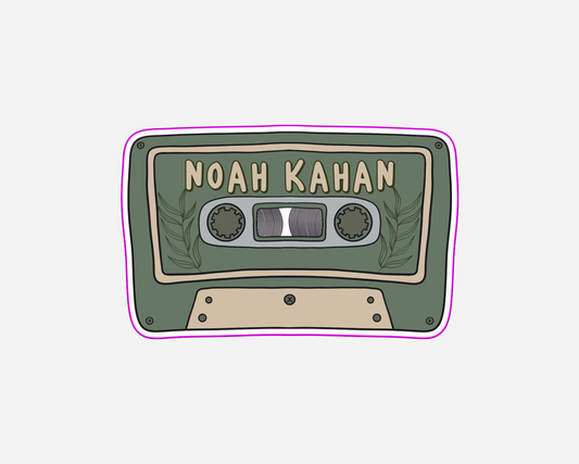 Noah Kahan - Inspired Cassette Tape Sticker