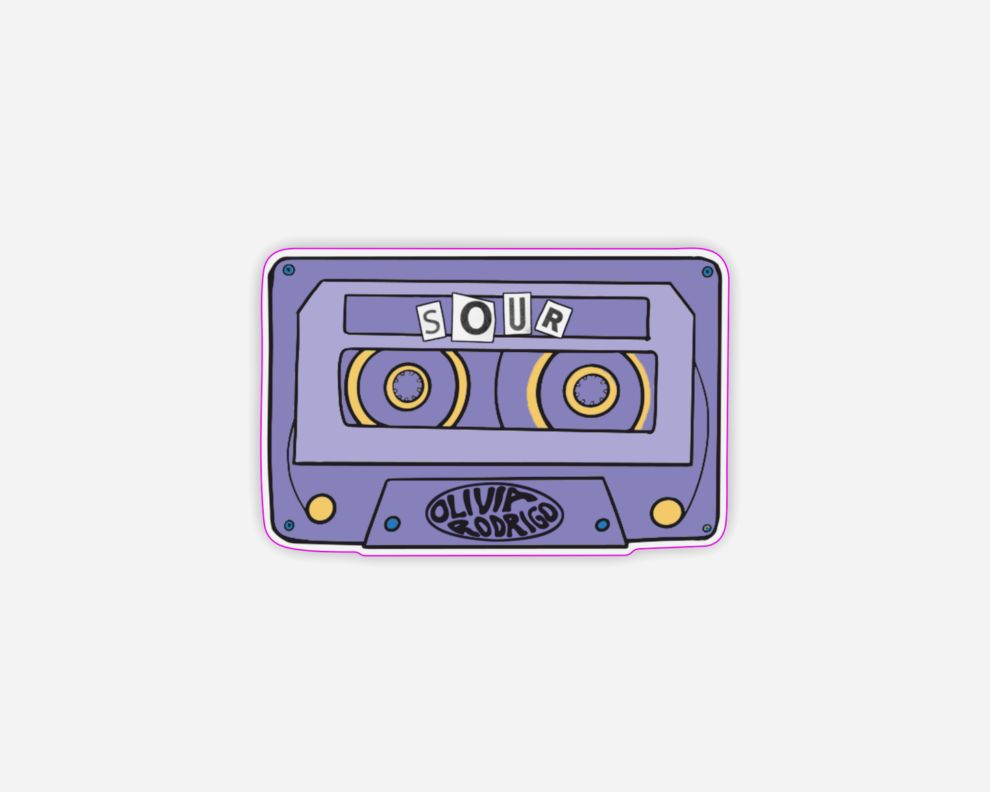 Sour Inspired Cassette Tape - Olivia Rodrigo Sticker