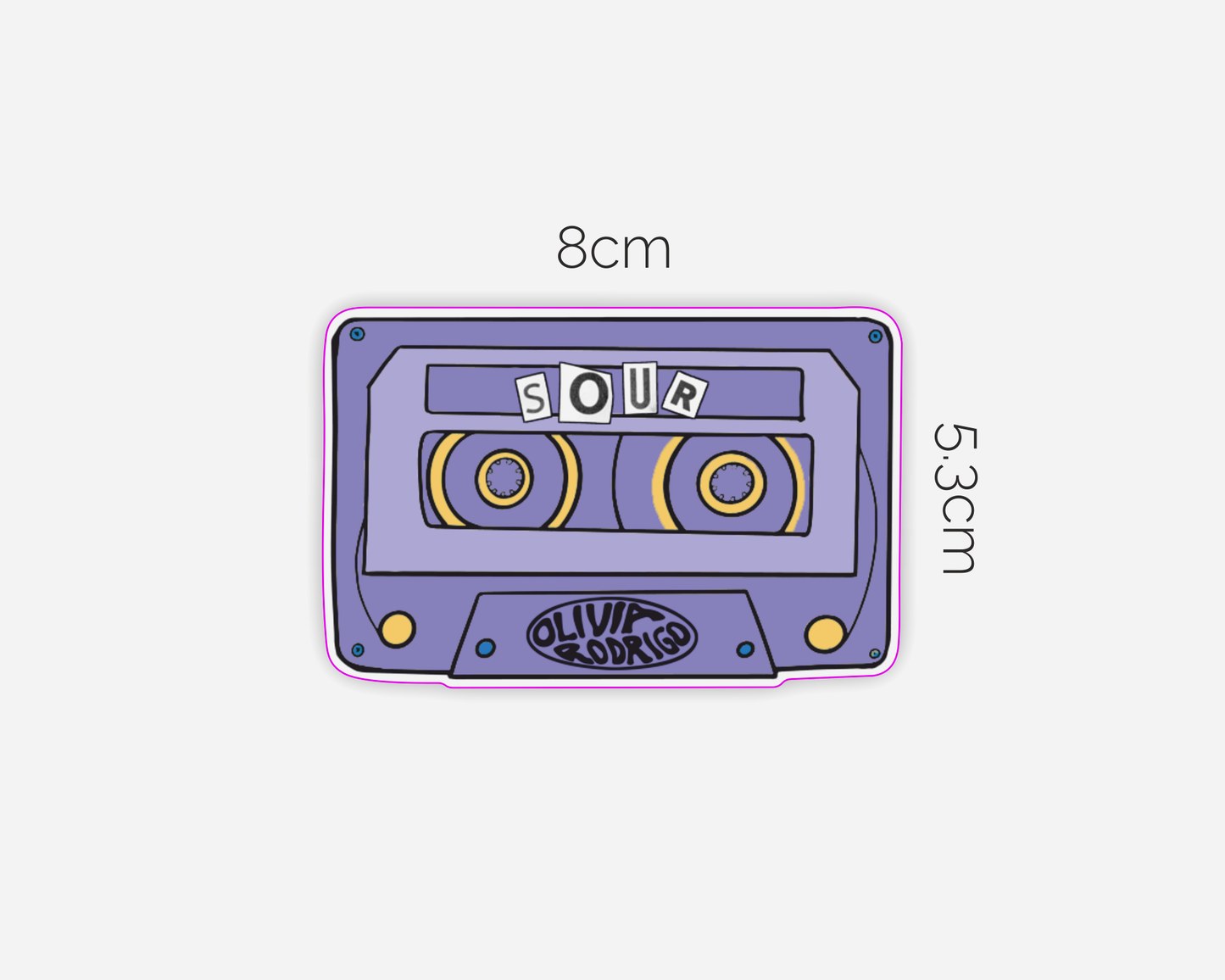 Sour Inspired Cassette Tape - Olivia Rodrigo Sticker