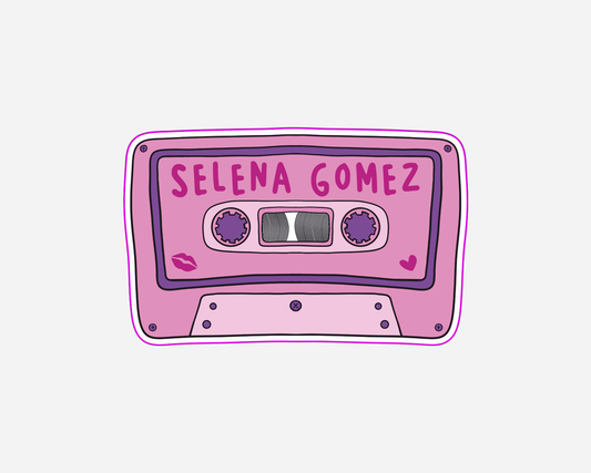 Selena Gomez - Inspired Cassette Tape Sticker